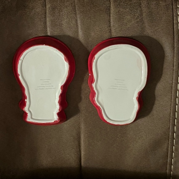 Glittering Goodies Ceramic Ramekins Red Snowmen 2 Pack Christmas Holiday - Picture 5 of 15